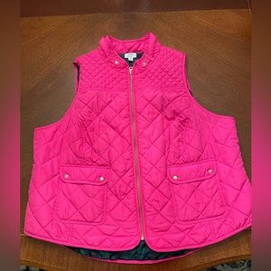 Crown & Ivy Hot Pink Vest Size 3X